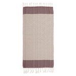 Serviette à mains Lined Diamond – Bordeaux – Pokoloko
