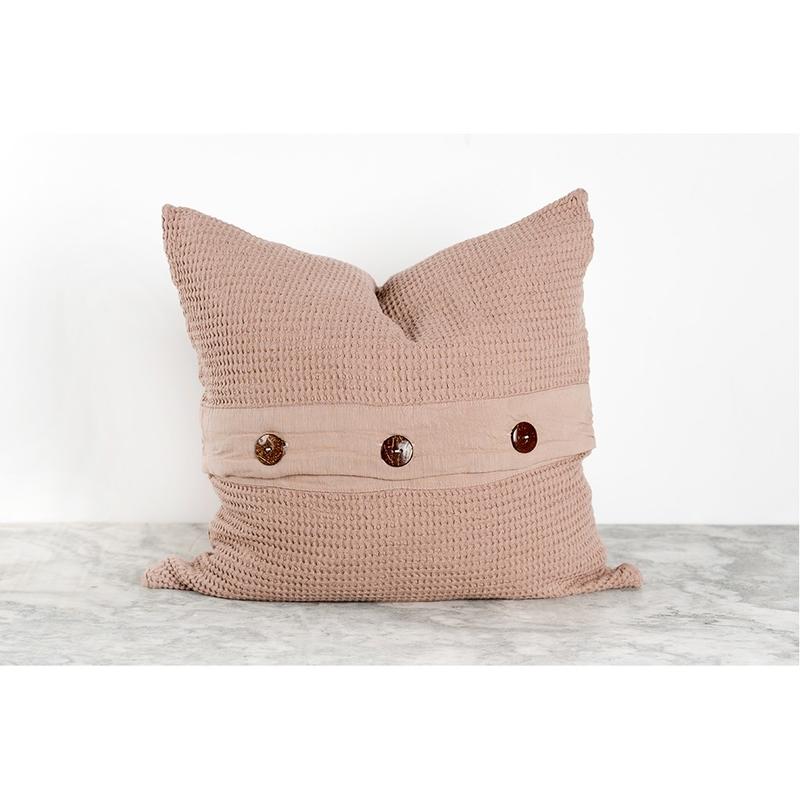 Coussin Wave en coton et bambou – Grain – Pokoloko