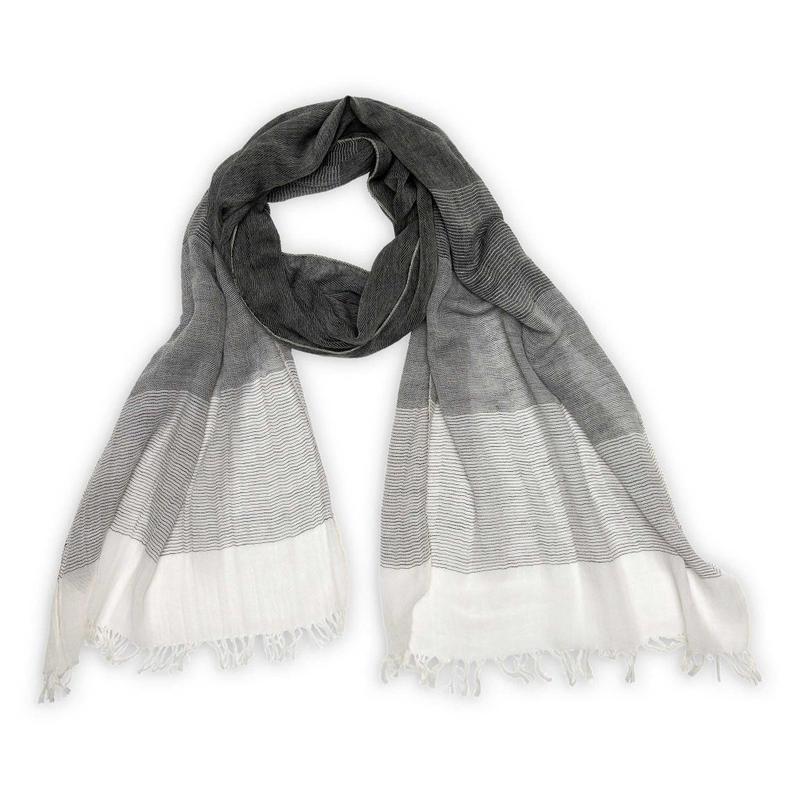 Foulard Fade en coton – Noir – Pokoloko