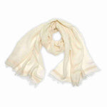 Foulard Harlow en lin et coton – Beige clair – Pokoloko