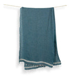Foulard Harlow en lin et coton – Turquoise – Pokoloko