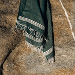 Foulard Harlow en lin et coton – Turquoise – Pokoloko