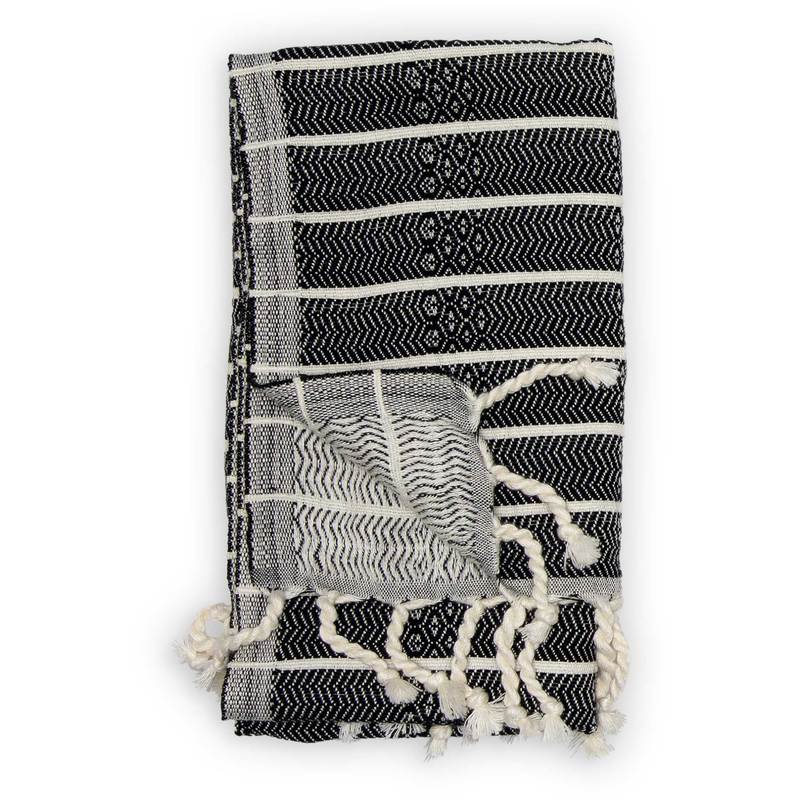 Serviette à mains en coton et bambou – Monochrome – Pokoloko