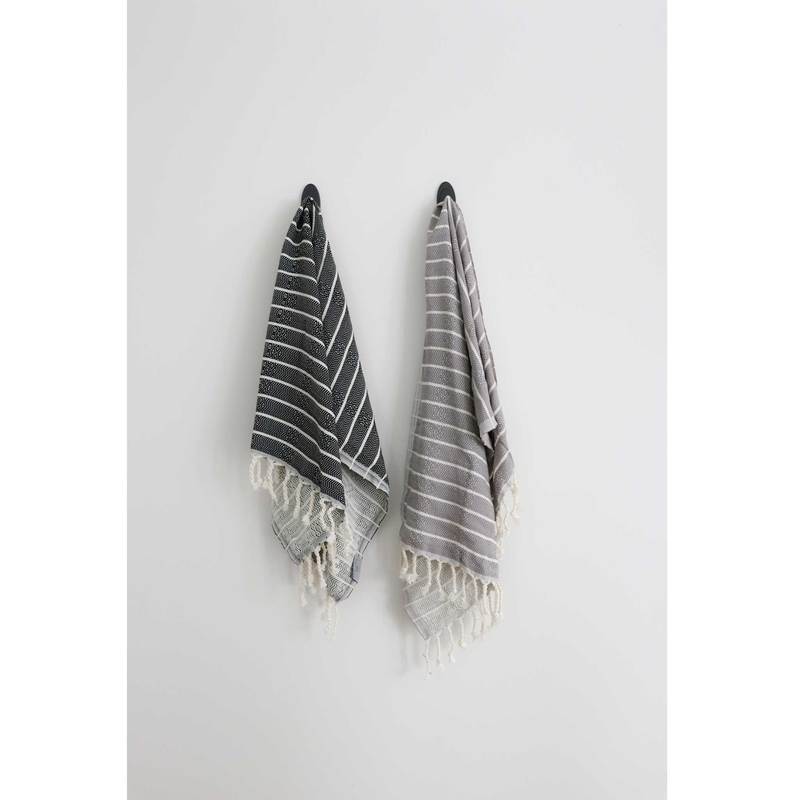 Serviette à mains en coton et bambou – Monochrome – Pokoloko
