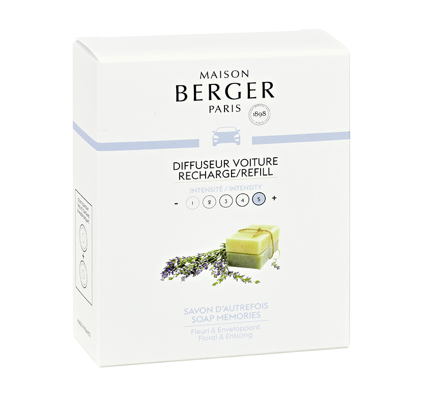 Recharges pour diffuseur de voiture – Savon d’autrefois – Maison Berger