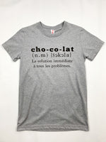 T-shirt humoristique « Définition du chocolat » d’Arseno