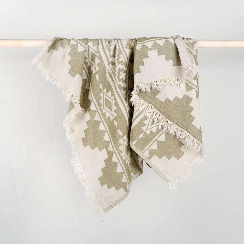 Serviette Atzi – Vert mousse – Pokoloko