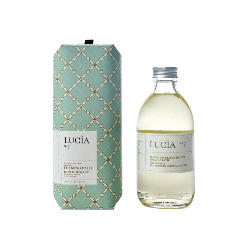 Bain moussant Lucia – Cresson de mer et thé chaï – 300 ml