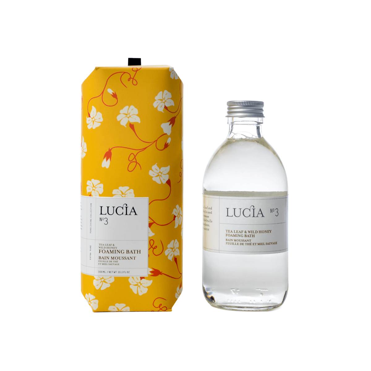 Bain moussant Lucia – Feuille de thé et miel sauvage – 300 ml
