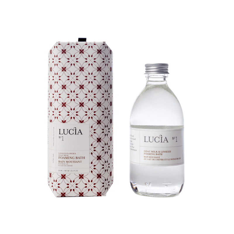 Bain moussant Lucia – Lait de chèvre et huile de lin – 300 ml