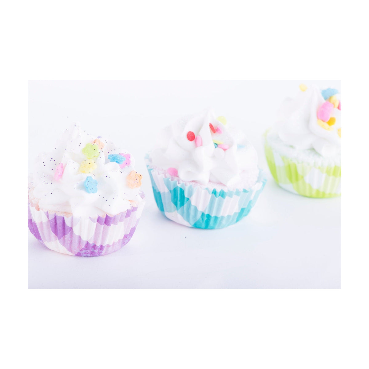Fondant pour le bain – Mini cupcake Histoire de bulles, présentation du produit
