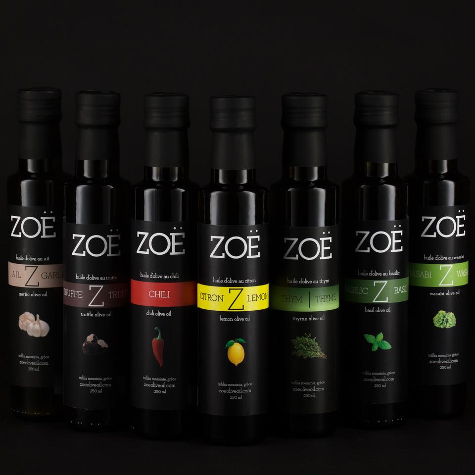 Huile d’olive à l’orange Zoé – 250 ml – présentation de la gamme Zoé