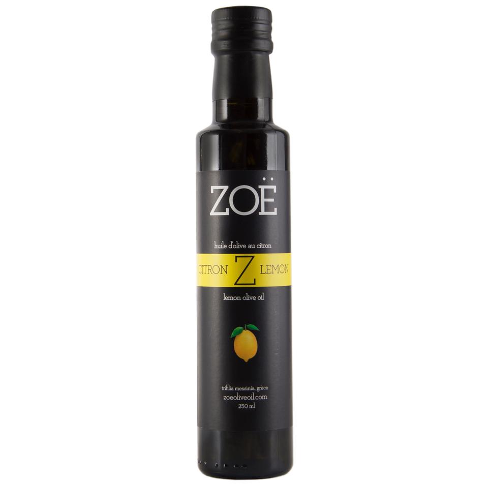 Huile d’olive au citron Zoé – 250 ml – vue du produit