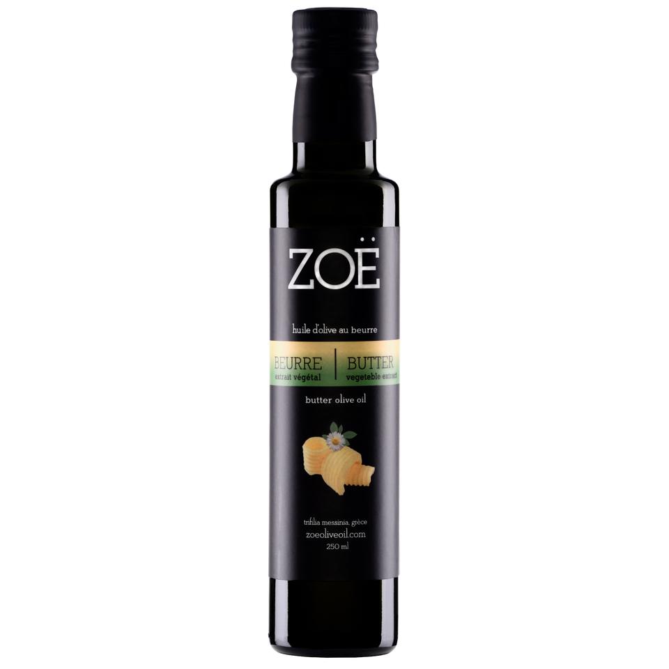 Huile d’olive saveur beurre végane Zoé – 250 ml – vue du produit