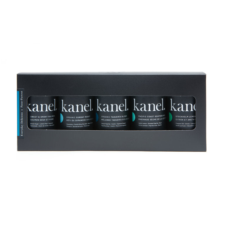 Coffret Passe-partout de Kanel — cinq mélanges d’épices