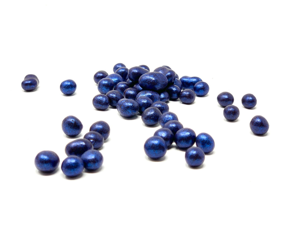Perles de bleuets sauvages enrobés de chocolat noir