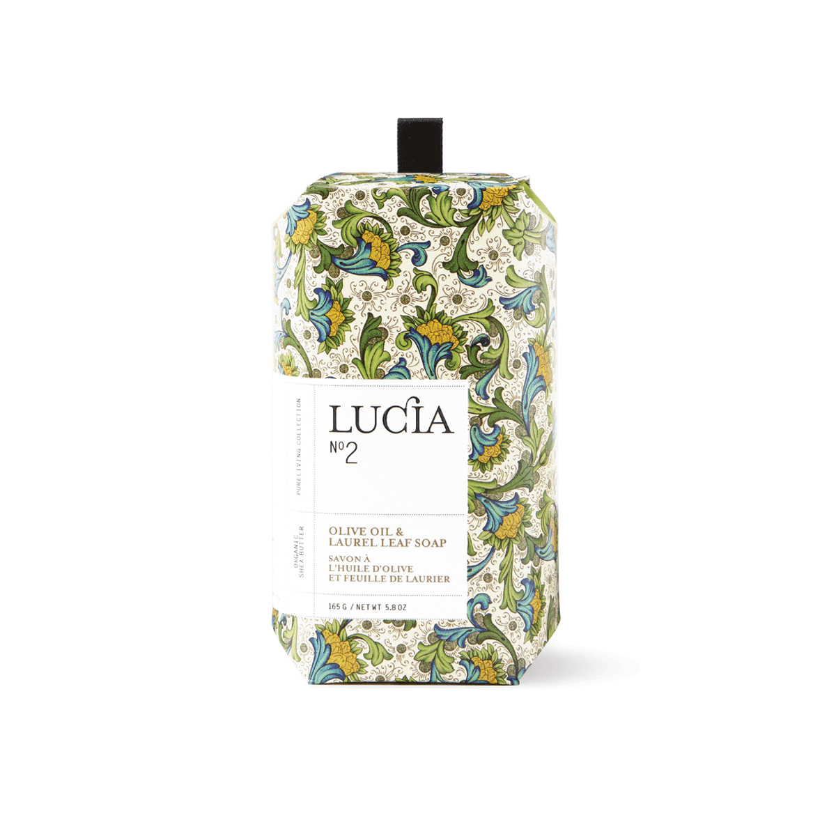Savon en barre Lucia – Huile d’olive et feuille de laurier – 165 g