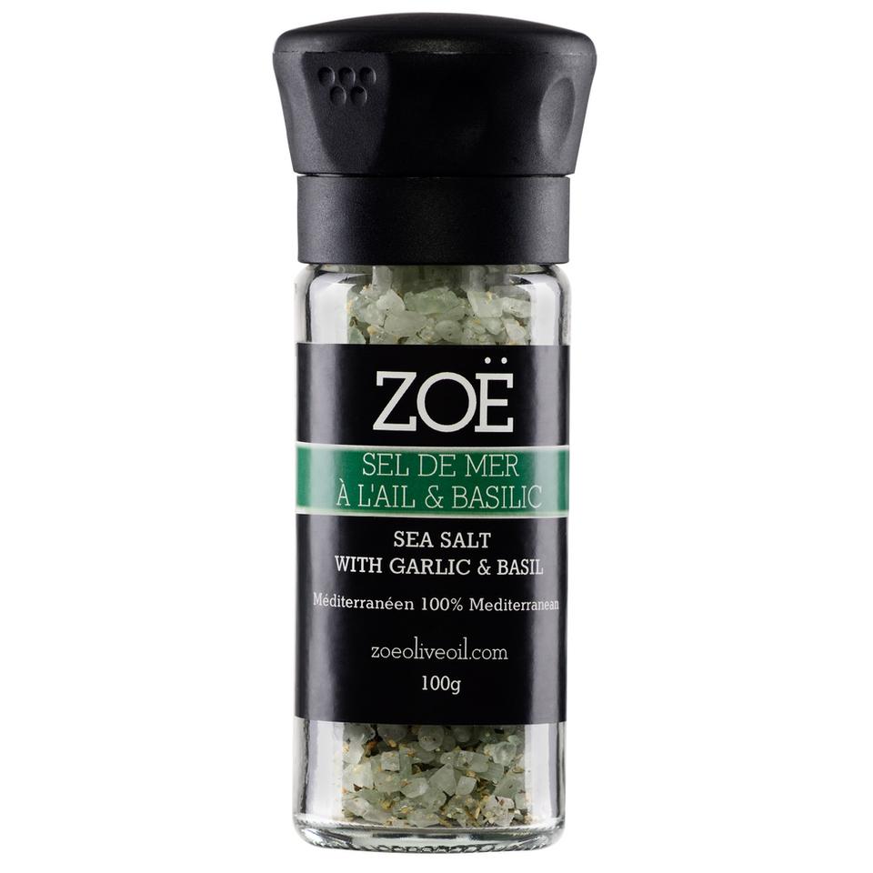 Sel de mer à l’ail et au basilic Zoé – vue du produit