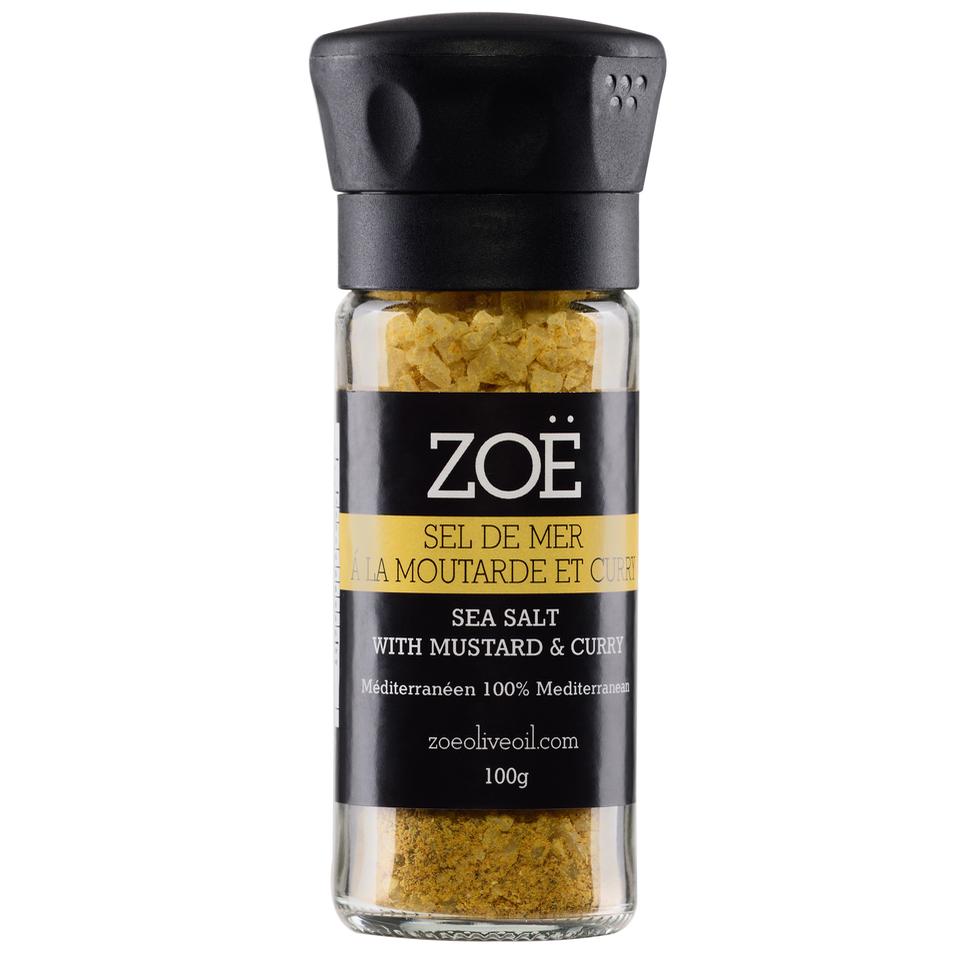 Sel de mer à la moutarde et au cari Zoé – 100 g – vue du produit