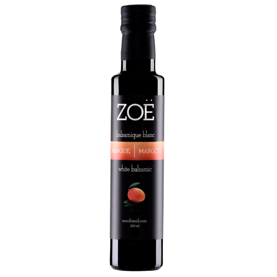 Vinaigre balsamique blanc à la mangue Zoé – 250 ml – vue du produit