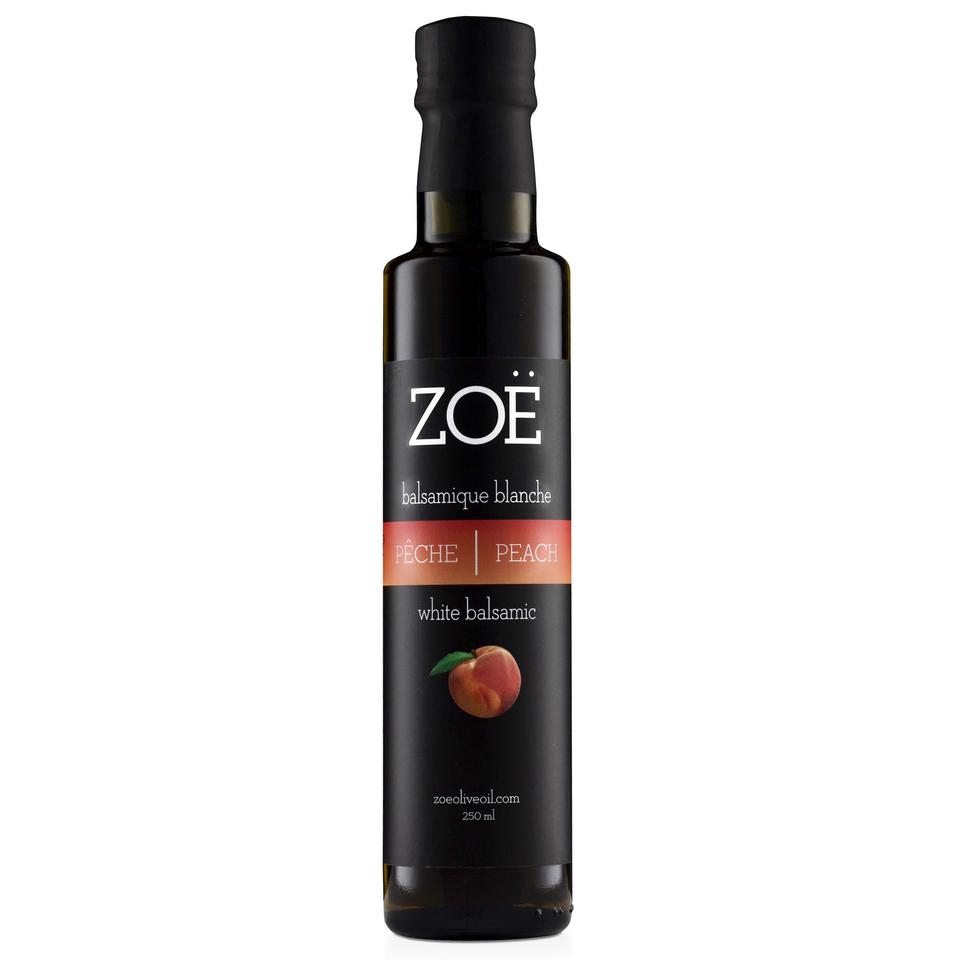 Vinaigre balsamique blanc à la pêche Zoé – 250 ml – vue du produit